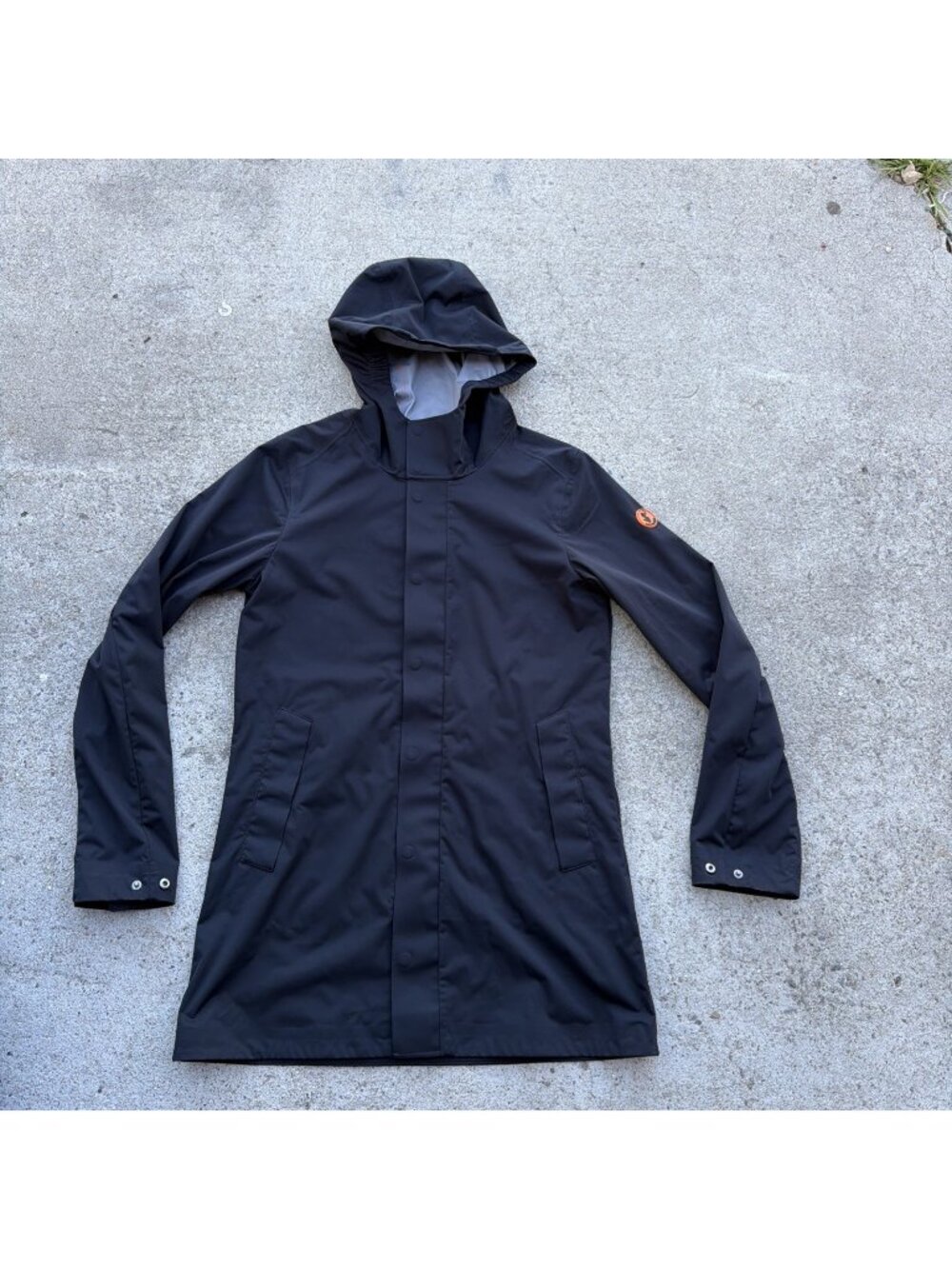Save The Duck Jacket Youth 14 Black Rainy Hooded Parka Coat Winter